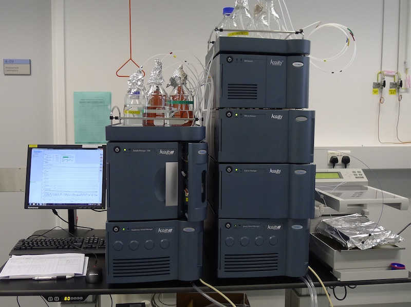 Waters Acquity UPLC I-Class with FD and PDA detectors Waters Acquity UPLC I-Class with FD and PDA detectors