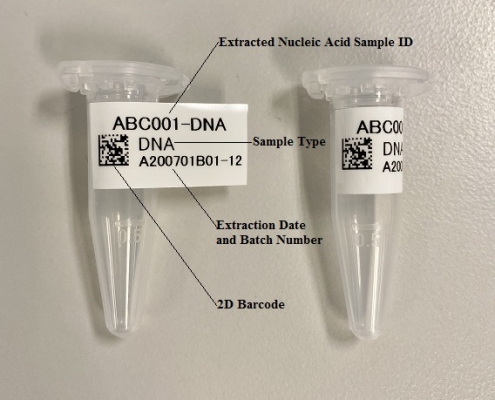 QIAcube elution tube label