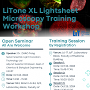 LiTone XL Lightsheet training workshop